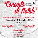 ... la locandina del Concerto di Natale nel Duomo di Serravalle di Vittorio Veneto ...